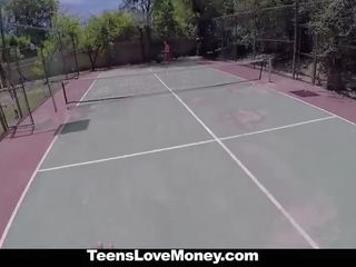 Teenslovemoney - เทนนิส strumpet fucks สำหรับ เงินสด