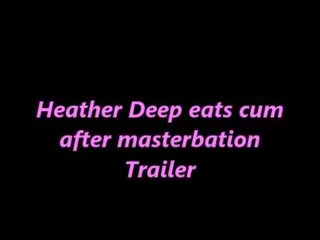 Heather jero eats cum shortly thereafter masterbation video trailer