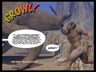 CRETACEOUS pecker 3D Gay Comic Sci-Fi dirty film Story